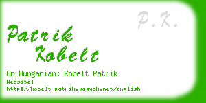 patrik kobelt business card